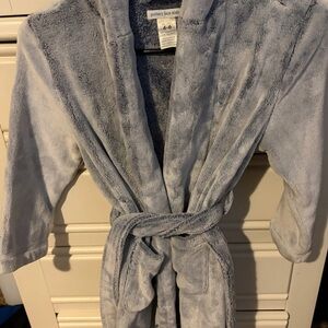 Pottery Barn Kids Soft Blue Plush Robe